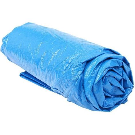 Couverture De Piscine - Ronde - Étanche - Pour Piscine Rondes Jusqu'à 184 Cm De Diamètre - Bleu - 1 Pièce (1/4)