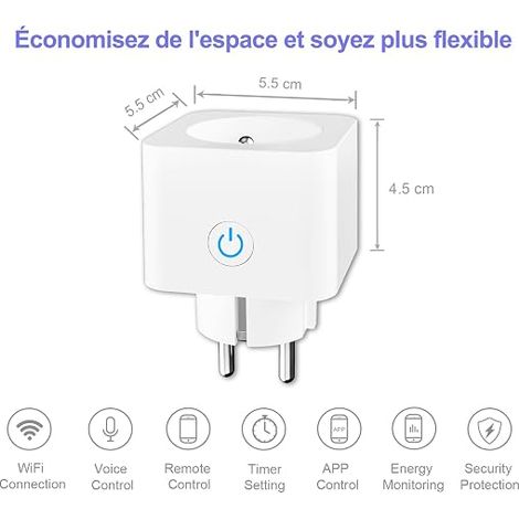 WiFi Connected Socket (FR) 16A 3680W (1/4)