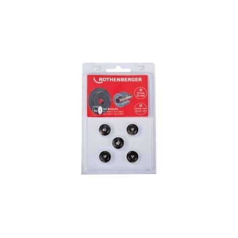 ROTHENBERGER Ruota da taglio per ROSLICE 15 e 22mm, 5/8 e 7/8", 5 pezzi - 088841D (1/2)