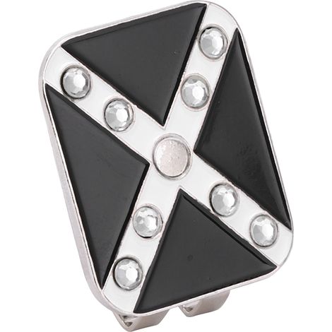 Pince magnétique en alliage de zinc pour golf, clip de casquette amovible avec marque-balle, pinces pour le putting, noir (1/5)