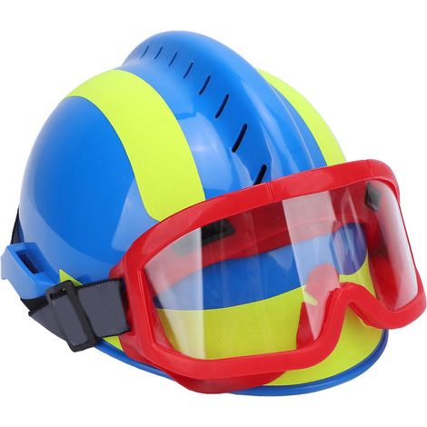 Casque de sauvetage F2 en PC avec lampe, casque de sécurité aéré pour travaux en hauteur, urgence incendie recherche, chantier mine navire, bleu (1/5)