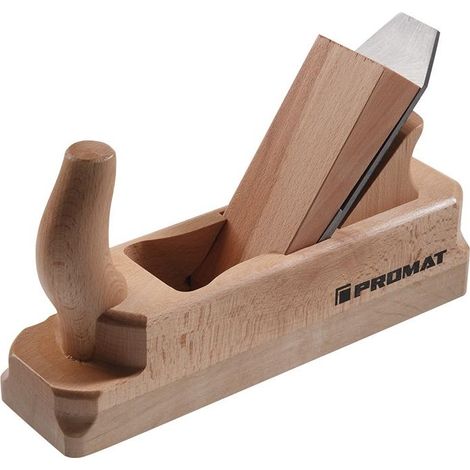 Rabot à planir larg. fer rabot 48 mm semelle en hêtre longueur 220 mm PROMAT (1/2)