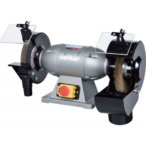 Promac – Touret à meuler 325F – 450W – 200 mm – triphasé 400 V – Vitesse 2850 tr/min – Pour meulage précis (1/3)