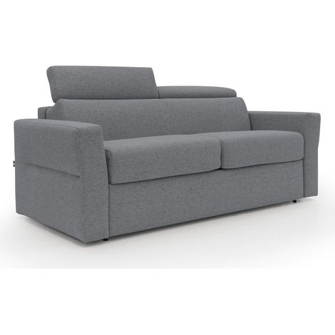 Avalon Divano letto con materasso H18 200 cm (mat. 140x197 cm) giallo