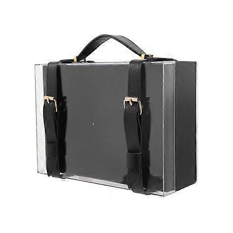 Boîte cadeau en acrylique avec poignée - Coffret cadeau de mariage - Emballage pour cadeaux de fêtes (1/2)