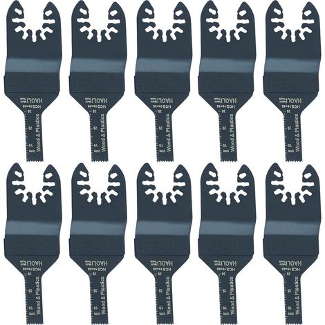 Packs de 10 lames de scie Outil oscillant Accessoires pour Multimaster Power Tools comme Fein, Dremel, Bosch, Makita, Dewalt, Black & Decker