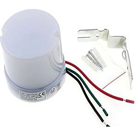 Sensore crepuscolare per lampade faretti 25A interno esterno interruttore IP44 (1/5)
