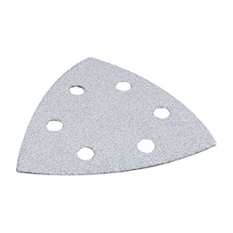 Lot de 10 triangles abrasifs 93mm – Grain 60 – Fixation Velcro – Pour ponçage peinture et vernis – Compatible ponceuses Makita - BO4565 (1/2)