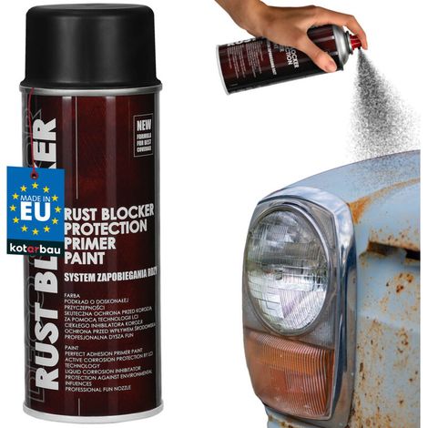 Peinture En Aérosol Anti-Rouille - 400 Ml - Noir RAL 9005 - Pour Métal - Clôtures Portes Intérieur Extérieur (1/5)
