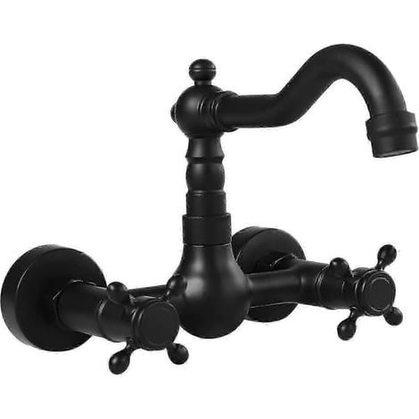 Robinet mitigeur de cuisine mural mat avec robinet pivotantAccessoires (1/5)