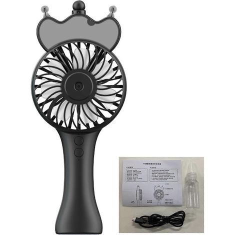 Tragbarer USB-Ventilator mit Sprühfunktion, elektrische Klimaanlage für den Außenbereich