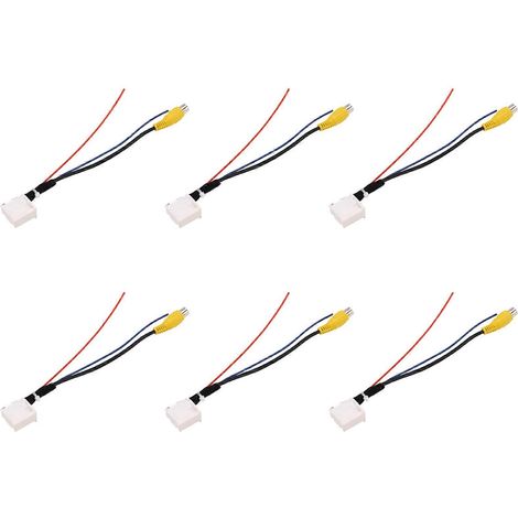 Cable adaptador de cámara de visión trasera para coche de 6 pines y 16 pines, cable adaptador de video para cámara de estacionamiento y respaldo para Toyota Camry 7.º (1/5)