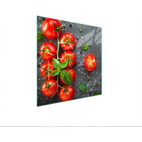 GLASSCHUTZPLATTE FÜR HERD 50x52 TOMATEN (1/5)