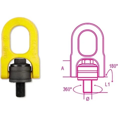 Boulon à œil mâle pivotant robur 8049 - M30
