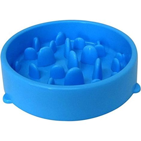 Slow Feeding Bowl for Dogs, Slow Feeding and Interactive Feeding for Pets (Blue) (1/5)
