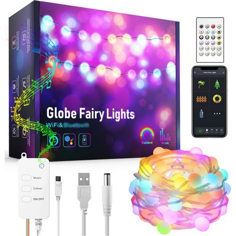 Guirlande Lumineuse LED RGB 10m 66 LEDs Intelligente Étanche IP65 avec Télécommande et Contrôle App pour Intérieur Extérieur (1/5)