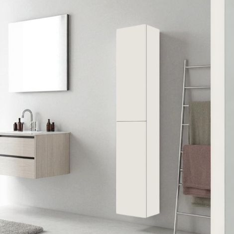Colonna sospesa reversibile 30X22 a 2 ante Bianco Lucido (1/2)