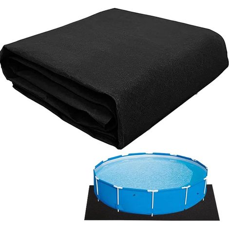 Tapis de protection pour piscine hors sol, tapis de sol de piscine, tapis de protection de piscine, tapis de sol pour protéger la piscine hors sol, carré (1/5)