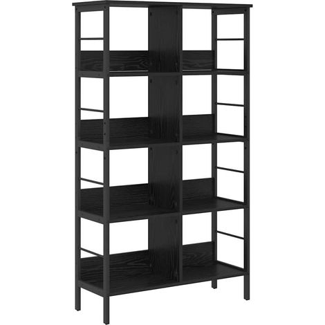 Maison Exclusive - Bücherregal Schwarz Eichen-Optik 82 x 32 x 144