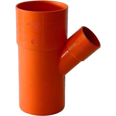Derivazione ridotta 45° in pvc : Diametro - 100x63 (1/2)