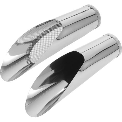 2 Pelles à Seau en Acier Inoxydable, Outils de Jardinage Cylindriques pour Fleurs et Plantes Succulentes, Tamis et Pelle, Lot de 2 pour Jardinage Domestique (1/5)
