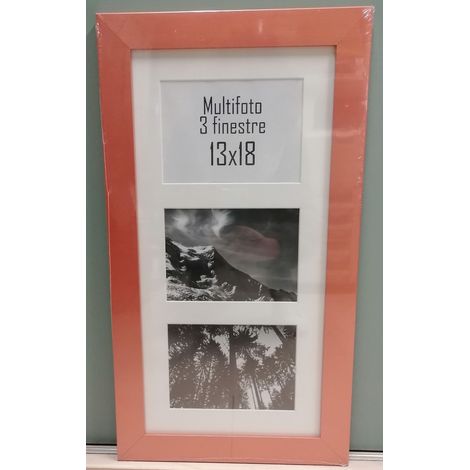 CS - MULTIFOTO 3 FINESTRE MOD. TEXAS RAME CM 25x50
