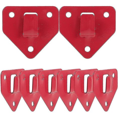 Lot de 8 supports de fixation muraux robustes pour extincteurs, pour une sécurité optimale. (1/2)