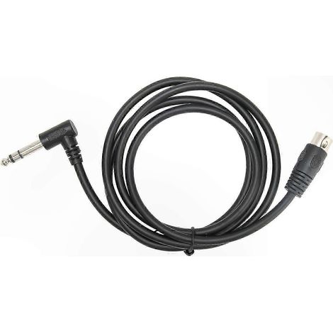 Câble MIDI 5 broches mâle vers jack 6,35mm coudé 1,5m, connexion audio pour instruments, cordon de liaison sonore. (1/5)