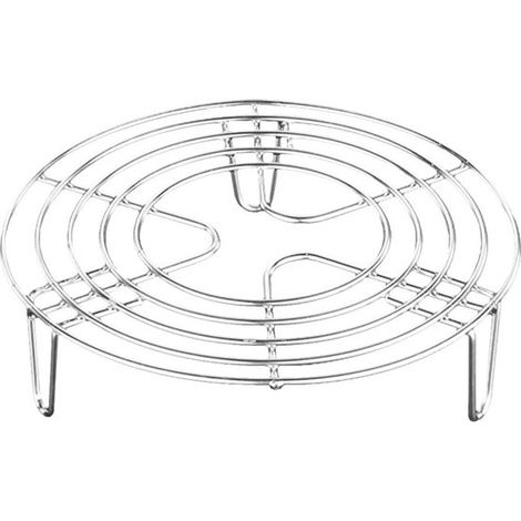Panier vapeur pour autocuiseur - Accessoires de cuisine - Grille de four - Grille de cuisson - Panier vapeur - Panier vapeur multifonctionnel - Grille de conservation - Argent - Acier inoxydable (1/5)