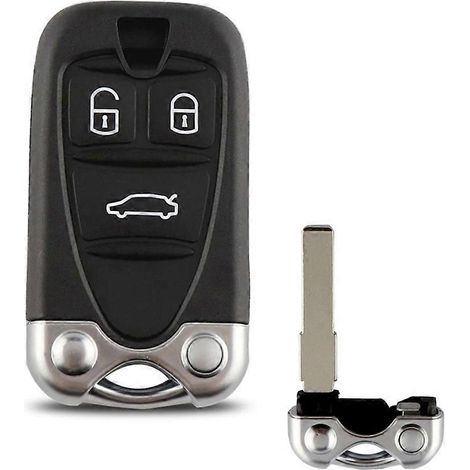 Ébauche de clé pour télécommande 3 boutons 159 Brera 156, coque non taillée, lame (1/4)