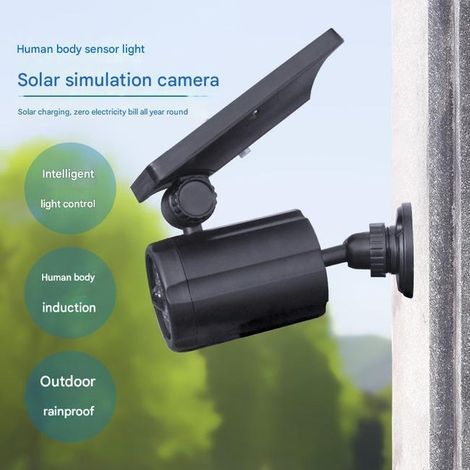 item: Solar wall light, fake surveillance camera, garden spotlightHigh quality enhances quality of life. (1/5)