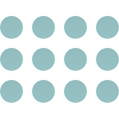 12x Cache vis adhésif autocollant diamètre 40mm protection bouchon trou obturateur meuble table chaise maison, Bleu clair