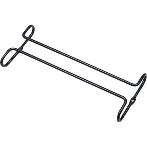 (1 pièce) Porte verres à vin noir en fil métallique, support suspendu pour verres à vin à placer sous un meuble, étagère, porte verres à pied, organisateur de rangement pour verres à pied, me (1/4)