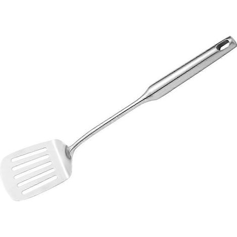 Perforierter Pfannenwender für die Küche, Küchenutensil aus Edelstahl, hohler und robuster Griff (1/5)