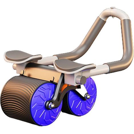 Roue abdominale pour le renforcement du ventre, l'entraînement des abdominaux, le travail musculaire et les étirements. Équipement de fitness. (1/2)