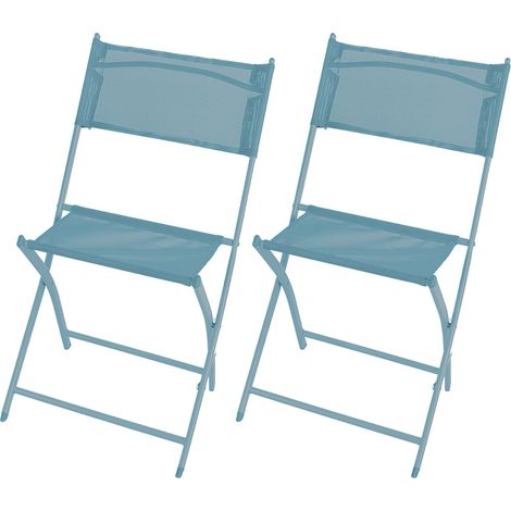 2er Klappstuhl Gartenstuhl Campingstuhl Türkis-MGM6000TB-Stuhl-Türkis-2er (1/5)