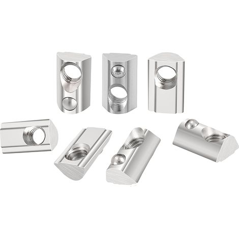 40 pierres cannelées M5 rainure 8 avec boule de centrage, série 40 M5, profil en aluminium 40x40, écrou coulissant en acier au carbone avec bille à ressort pour imprimante 3D (1/5)