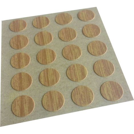 Cache pour ferrure d'assemblage pour meuble 712 - Chêne (Sachet de 100) - PRUNIER