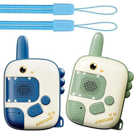 Ensemble de 2 talkies-walkies pour enfants de 3 à 9 ans, cadeau idéal pour les filles de 3 à 8 ans, jouets dinosaures, jeux d'extérieur, cadeau talkie-walkie (1/4)