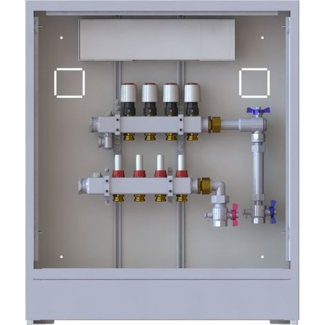 Station UnoFloor Basic 4R 4 HK, rechts mit WMZ-Set, 230V (1/2)
