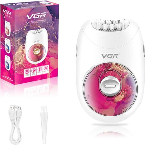 Epilateur Electrique Femme 18 Pinces Pour Corps Et Jambes Rouge Rasoir Electrique Femme Avec Système À 18 Pinces, Epilateur À 2 Vitesse, Fonctionnement Silencieux, Pour Jambes Et Aisselles (1/5)