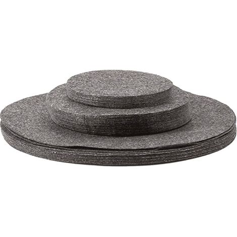 Juego de 24 protectores de fieltro para ollas, paños de cocina de fieltro, protectores redondos de fieltro para ollas, protectores para ollas, protectores para apilar ollas, protectores de ollas de va (1/5)