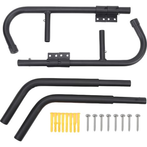 Supporto da parete per kayak, rotazione a 90 gradi, ganci per appendere canoe e kayak in garage, adatto a tutte le dimensioni di kayak, canoe e barche, colore nero. (1/4)