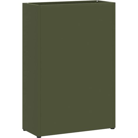 Porte-parapluie Vert olive 28 x 12 x 41 cm Acier (1/5)