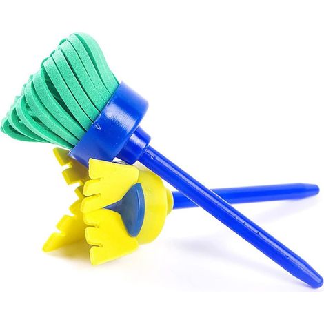 Pinceles de esponja para pintura artística, 55 piezas, para niños y niñas. (1/5)