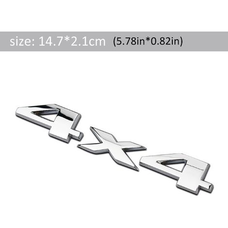 Badge 4x4 Auto 3D Logo Emblème Adhésif Voiture Sticker Décor Camion SUV Accessoire Extérieur Autocollant Auto Mural Embleme Moto (1/3)