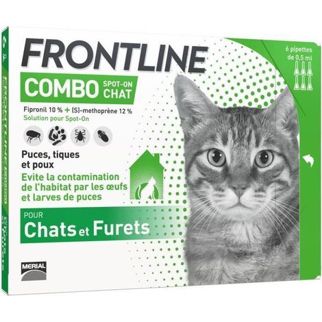 Frontline Combo chat - Antipulgas antiparasitarios para gato - 6 pipetas