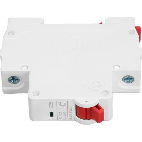 Disjoncteur CC de protection contre les courts-circuits, disjoncteur auxiliaire d'extinction d'arc 250 V 25 A 1P (1/5)