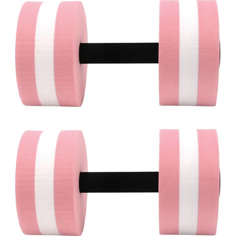 Stück EVA-Wasserschwimmhanteln, Yoga-Übungen, Schaumstoffhanteln, Fitnessgerät für Männer, Frauen und Kinder, Pink (1/5)