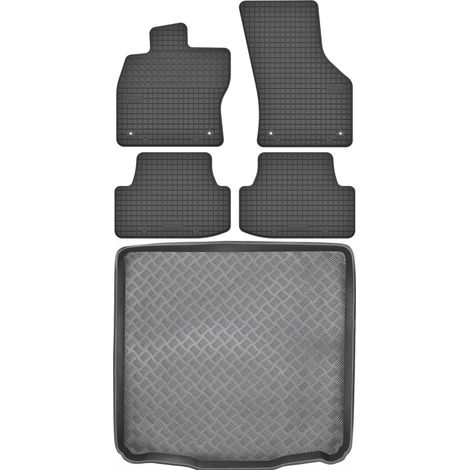 Ensemble de tapis de sol en caoutchouc pour Volkswagen Golf VII Kombi (2012-2020) + tapis de coffre (1/5)